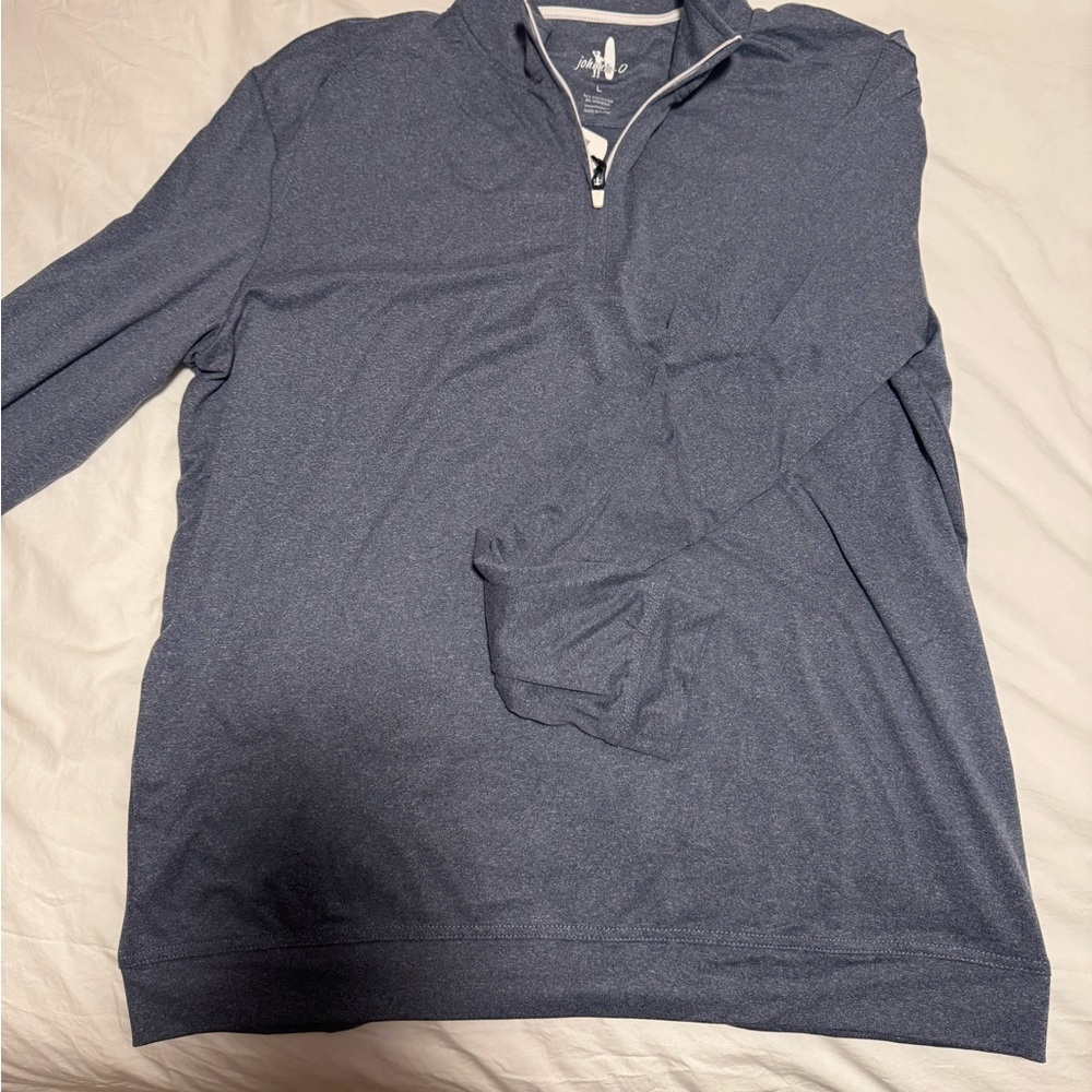 johnnie-O Charcoal Blue Quarter Zip